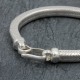 Bracelet en argent Snake Carré 6mm