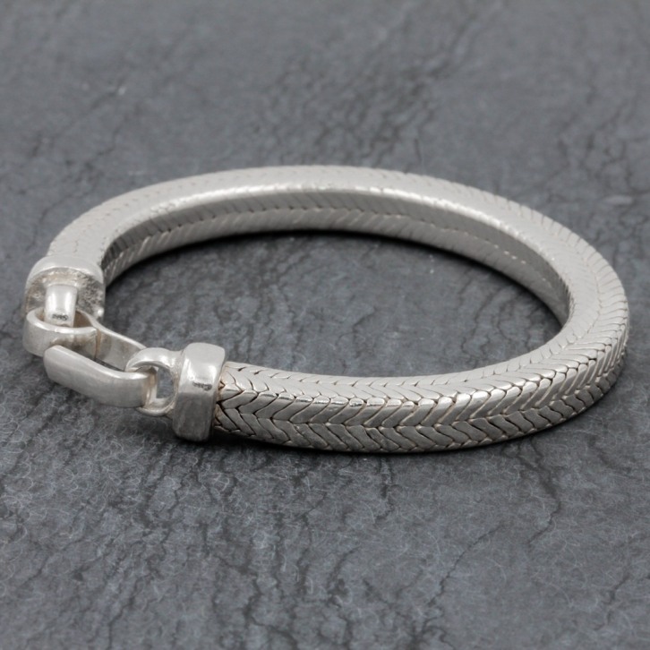 Bracelet en argent Snake Carré 7mm