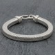 Bracelet en argent Snake Carré 7mm