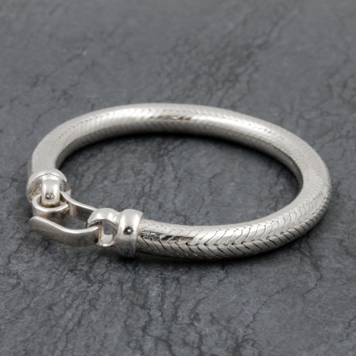 Bracelet en argent Snake Rond 6mm