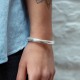 Bracelet en argent Snake 1/2 Rond 8mm