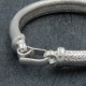 Bracelet en argent Snake 1/2 Rond 8mm