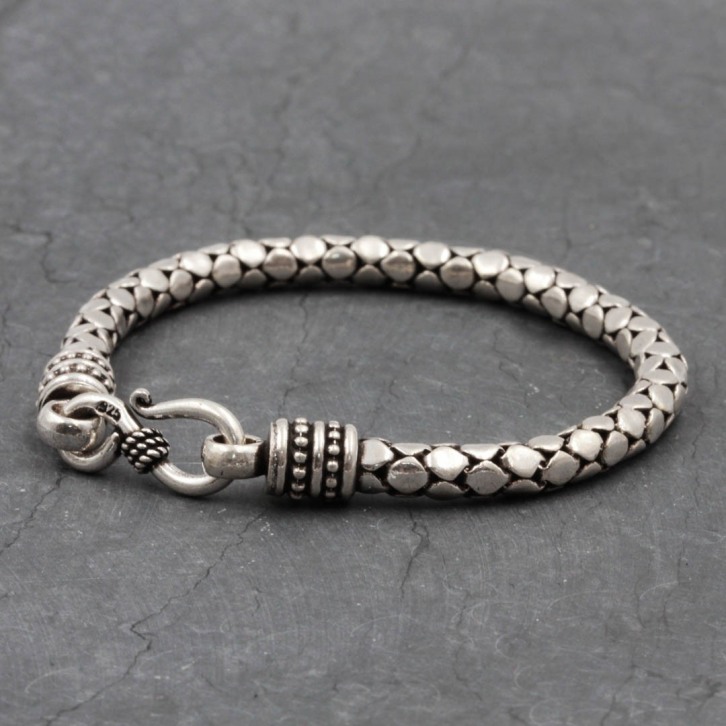 Bracelet en argent Snake Le Grain de Sel