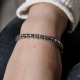 Bracelet en argent Snake Le Grain de riz