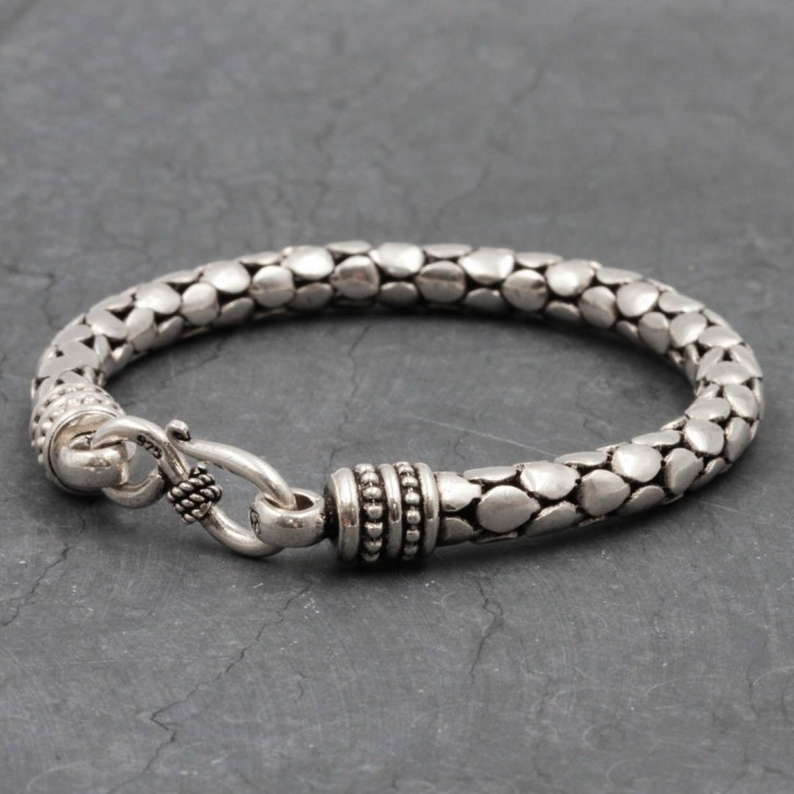 Bracelet en argent Snake Le Cactus