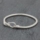 Bracelet en argent snake New rond 3mm