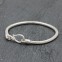 Bracelet en argent snake New rond 3mm