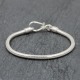 Bracelet en argent snake New rond 3mm