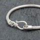 Bracelet en argent snake New rond 3mm