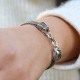 Bracelet en argent Snake Le Mini Ganesha Tête éléphant