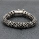 Bracelet en argent Snake Le Damier