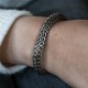 Bracelet en argent Snake Le Damier