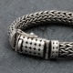 Bracelet en argent Snake Le Damier