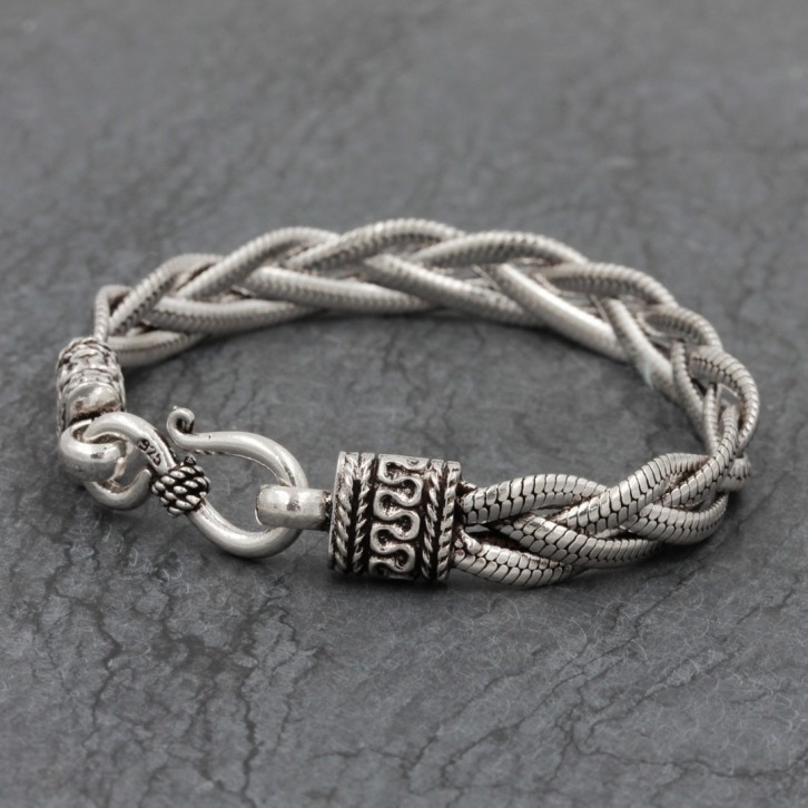 Bracelet en argent Snake Le Durgâ