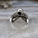 Bague en argent poulpe