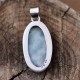 Pendentif en argent et pierre larimar