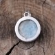 Pendentif en argent et pierre larimar