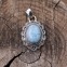 Pendentif en argent et pierre larimar