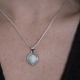Pendentif en argent et pierre larimar