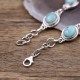 Bracelet en argent et pierre turquoise