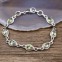 Bracelet en argent et pierre péridot