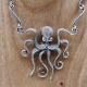 Collier en argent pieuvre