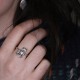 Bague en argent hiboux