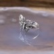 Bague en argent papillon