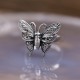 Bague en argent papillon