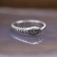 Bague en argent serpent ouroboros