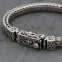 Bracelet en argent snake Lotus