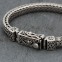 Bracelet en argent snake Lotus Homme