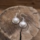 Boucles d'oreilles en argent et perle de rivière