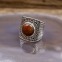 Bague en argent et pierre jaspe rouge