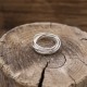 Bague en argent multi-anneaux