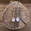 Boucles d'oreilles en argent et pierre de lune