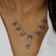 Collier en argent et pierre labradorite