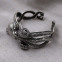 Bracelet rigide en argent pieuvre