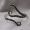 Bracelet rigide en argent tentacule