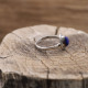 Bague en argent et pierre lapis lazuli