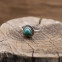 Bague en argent et pierre malachite