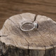 Bague en argent et pierre grenat