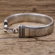 Bracelet en argent snake plat 15mm