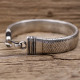 Bracelet en argent snake plat 15mm