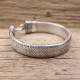 Bracelet en argent snake plat 15mm