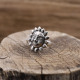 Bague en argent soleil