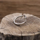 Bague en argent fleur