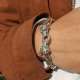 Bracelet en argent snake Grand Loup