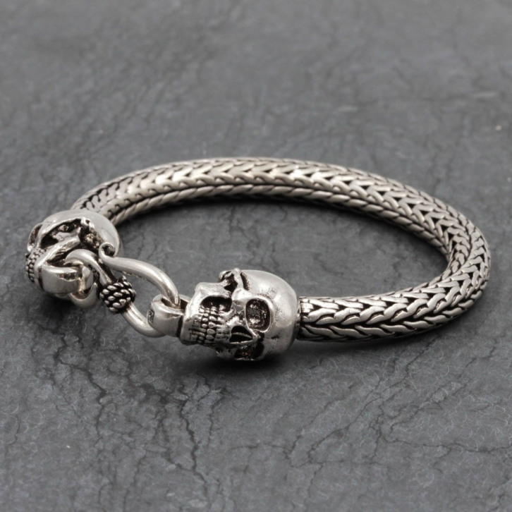 Bracelet en argent snake Yama Homme