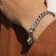Bracelet en argent snake Le Rajah Homme